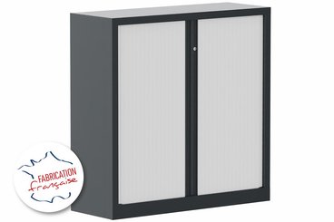 [Pas de famille] - [Pas de sous famille] - Armoire à rideaux H120xL120cm 2 tablettes