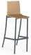 Tabouret BEST coque bois C12 Alvana piètement époxy - H80 cm