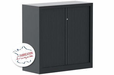 [Pas de famille] - [Pas de sous famille] - Armoire à rideaux H100xL100cm 2 tablettes