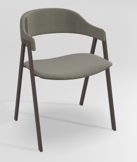 CHAISES ET TABOURETS - Pour tables standards, ht 75 cm, piétement 4 pieds - POPEYE Chaise L.53xP.43xH.77.5cm-hauteur assise 46cm