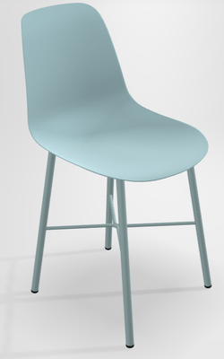 CHAISES ET TABOURETS - Pour tables standards, ht 75 cm, piétement 4 pieds - DIXIE Chaise L.44xP.55xH.82cm-hauteur assise 46cm