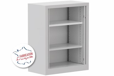 [Pas de famille] - [Pas de sous famille] - Armoire à rideaux H100xL80cm 2 tablettes