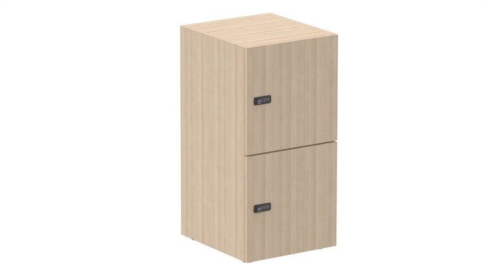 CASIERS - 2 cases - Meuble à cases H.92xL.45xP.50cm