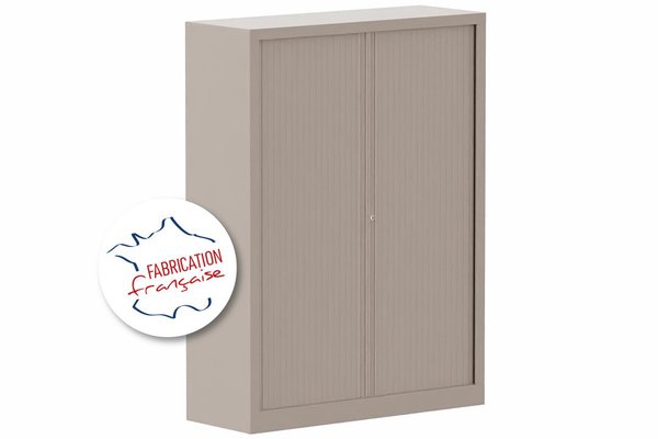 [Pas de famille] - [Pas de sous famille] - Armoire à rideaux H160xL120cm 3 tablettes