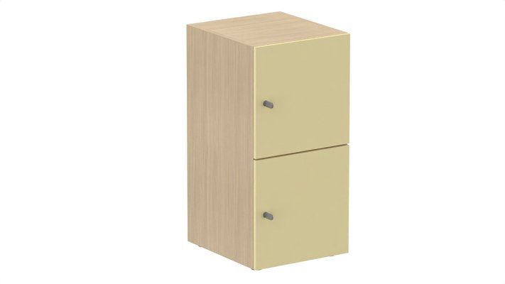 CASIERS - 2 cases - Meuble à cases H.92xL.45xP.50cm - 2 cases H43cm. portes pleine. serrure à clé