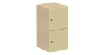Meuble à cases H.92xL.45xP.50cm - 2 cases H43cm. portes pleine. serrure à clé