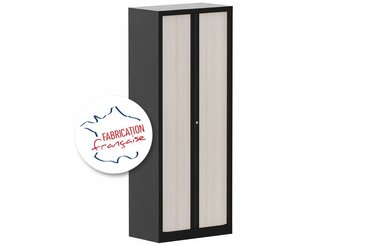 [Pas de famille] - [Pas de sous famille] - Armoire à rideaux H198xL80cm 4 tablettes