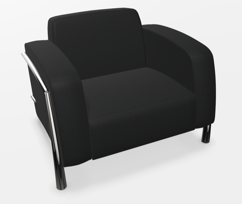 CANAPES - 1 place - QUORUM fauteuil 1 place, 99x85xH71cm, structure chromée
