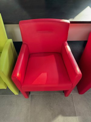 DESTOCKAGE - Sièges & Fauteuils - Chauffeuse revêtement PVC rouge