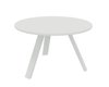 X3 Table de réunion diam 120cm. Plateau Blanc et piètement Blanc.