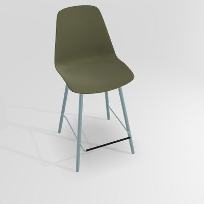 CHAISES ET TABOURETS - Pour tables hauteur 90 cm - PETALE Chaise haute L.46xP.51.5xH.101.5cm-hauteur assise 65.5cm