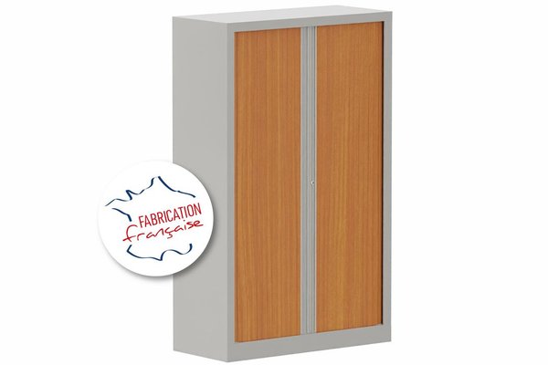 [Pas de famille] - [Pas de sous famille] - Armoire à rideaux H160xL100cm 3 tablettes