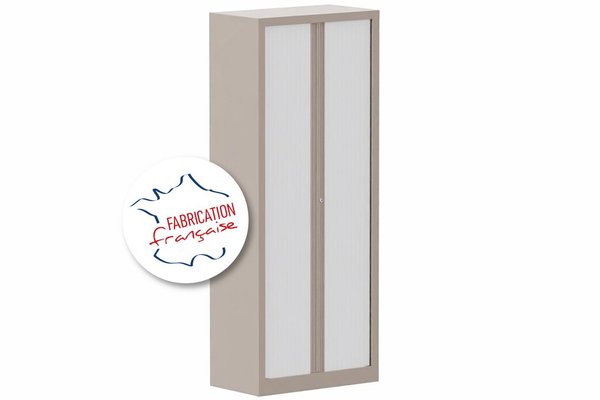 [Pas de famille] - [Pas de sous famille] - Armoire à rideaux H198xL80cm 4 tablettes