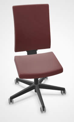OPERATIVE - Dossier tissu - HUGO TISSU - Siège opérative synchrone réglable en profondeur . Assise et dossier tissu Bondai Framboise (BNS)