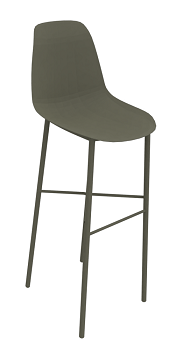 CHAISES ET TABOURETS - Pour tables hauteurs 105 ou 110 cm - DIXIE Chaise haute L.44xP.52xH.117cm-hauteur assise 80cm.