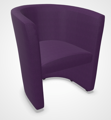 CANAPES - 1 place - CLUB fauteuil 1 place, vinyle VALENCIA coloris prune (VLG)
