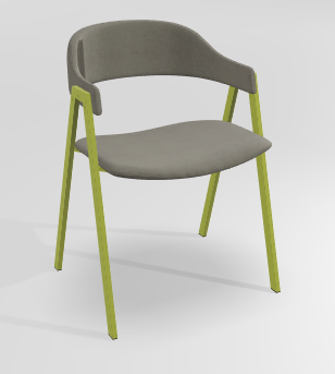 CHAISES ET TABOURETS - Pour tables standards, ht 75 cm, piétement 4 pieds - POPEYE Chaise L.53xP.43xH.77.5cm-hauteur assise 46cm