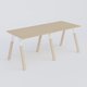 Table Keops Bois 280x120 cm de profondeur et hauteur 109 cm . Plateau épaisseur 25mm.