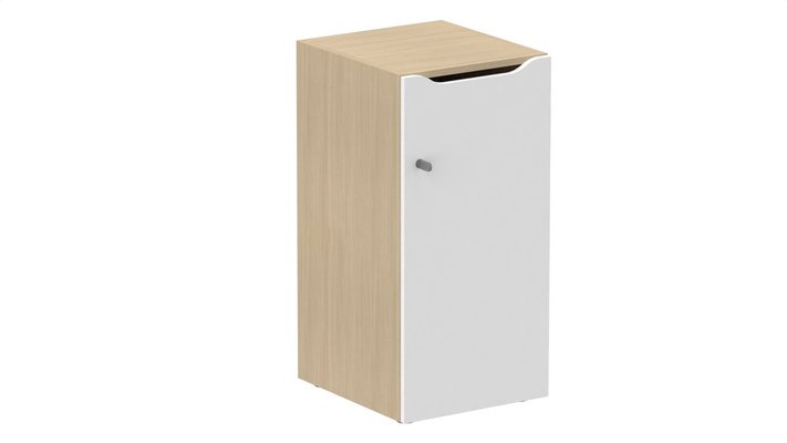 CASIERS - 1 case - Meuble à cases H.92xL.45xP.50cm - 1 case H86cm. porte avec découpe en partie haute. serrure à clé