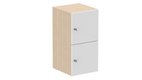 Meuble à cases H.92xL.45xP.50cm - 2 cases H43cm. portes pleine. serrure à clé