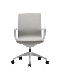 OPERATIVE - Dossier résille - Fauteuil BILLY. mécanisme autorégulé. cadre gris clair. résille grise. piétement nylon gris