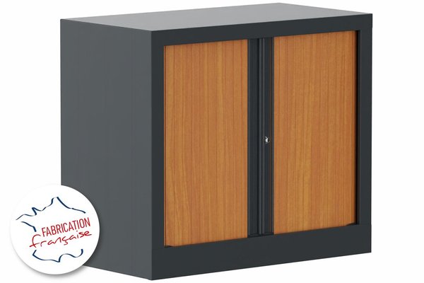 [Pas de famille] - [Pas de sous famille] - Armoire à rideaux H69,5xL80cm 1 tablette