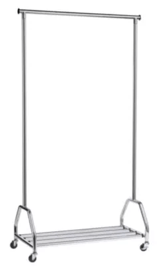 ACCESSOIRES - ACCESSOIRES  - Portant mobile L.90xP.42xH.165cm, 4 roulettes orientables, finition chromée