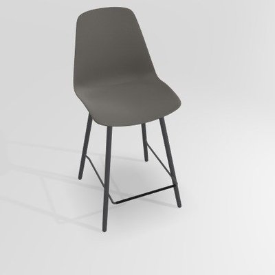 CHAISES ET TABOURETS - Pour tables hauteur 90 cm - PETALE Chaise haute L.46xP.51.5xH.101.5cm-hauteur assise 65.5cm