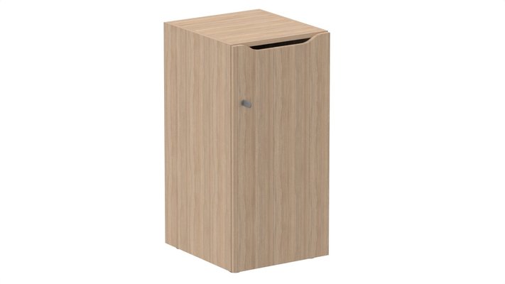 CASIERS - 1 case - Meuble à cases H.92xL.45xP.50cm - 1 case H86cm. porte avec découpe en partie haute. serrure à clé