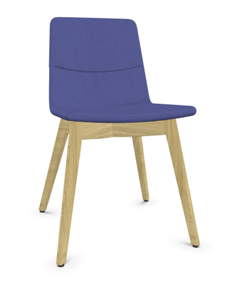 FAUTEUILS/POUFS - 4 pieds bois - MELODY chaise 4 pieds bois frêne naturel