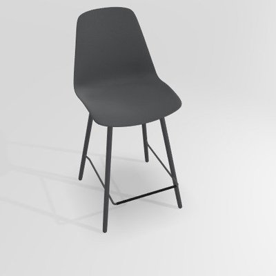 CHAISES ET TABOURETS - Pour tables hauteur 90 cm - PETALE Chaise haute L.46xP.51.5xH.101.5cm-hauteur assise 65.5cm