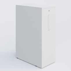 [Pas de famille] - [Pas de sous famille] - Tour de rangement haute h.120+ comptoir 430x795x1175 · Blanc (BL) / droite