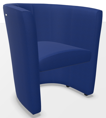CANAPES - 1 place - CLUB fauteuil 1 place, simili cuir V coloris bleu marine
