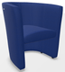 CLUB fauteuil 1 place, simili cuir V coloris bleu marine