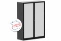 Armoire à rideaux H160xL120cm 3 tablettes