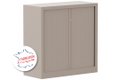 Armoire à rideaux H100xL100cm 2 tablettes