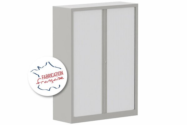 [Pas de famille] - [Pas de sous famille] - Armoire à rideaux H160xL120cm 3 tablettes