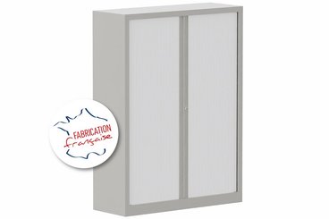 [Pas de famille] - [Pas de sous famille] - Armoire à rideaux H160xL120cm 3 tablettes