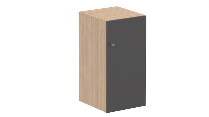 CASIERS - 1 case - Meuble à cases H.92xL.45xP.50cm - 1 case H86cm. porte pleine. serrure à clé