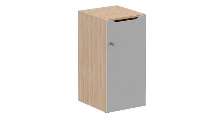 CASIERS - 1 case - Meuble à cases H.92xL.45xP.50cm - 1 case H86cm. porte avec découpe en partie haute. serrure à clé