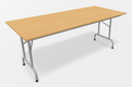 Table pliante Easy 120x80 cm Hetre/ structure aluminium