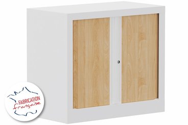 [Pas de famille] - [Pas de sous famille] - Armoire à rideaux H69,5xL80cm 1 tablette