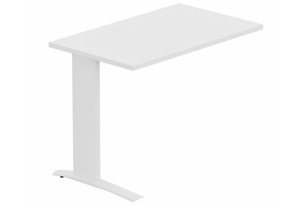 Gamme K1 - Extensions - Plans droits - Retour sur pied, 60x80cm, Blanc/Blanc