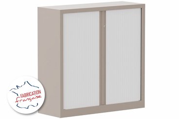 [Pas de famille] - [Pas de sous famille] - Armoire à rideaux H120xL120cm 2 tablettes