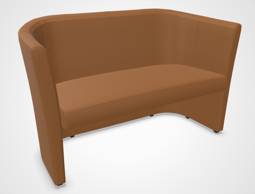 CANAPES - 2 places - CLUB fauteuil 2 places. simili cuir camel -