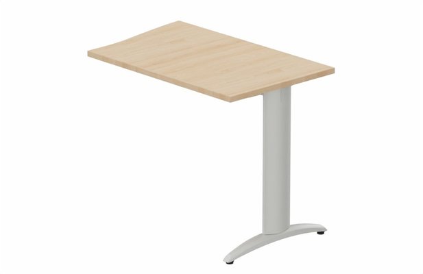 Gamme K2 - Extensions - Plans vagues - Retour vague à gauche 90x60cm sur pied hêtre/aluminium