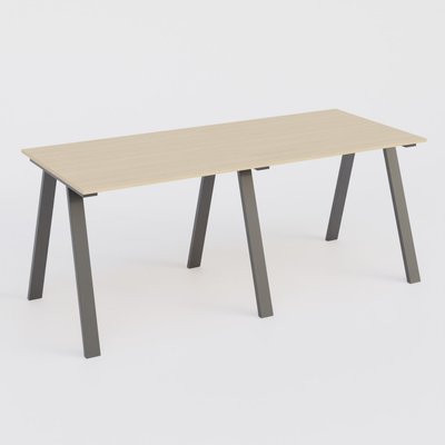 [Pas de famille] - [Pas de sous famille] - Table Keops Métal 280x120 cm de profondeur et hauteur 109 cm . Plateau épaisseur 25mm.