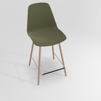 CHAISES ET TABOURETS - Pour tables hauteur 90 cm - PETALE Chaise haute L.46xP.51.5xH.101.5cm-hauteur assise 65.5cm