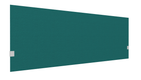 SECRET Panneau-écran acoustique H74cm pour poste solo L.180cm. 2 faces tissu SYNERGY coloris bleu turquoise. pinces de fixation réglables en hauteur coloris aluminium