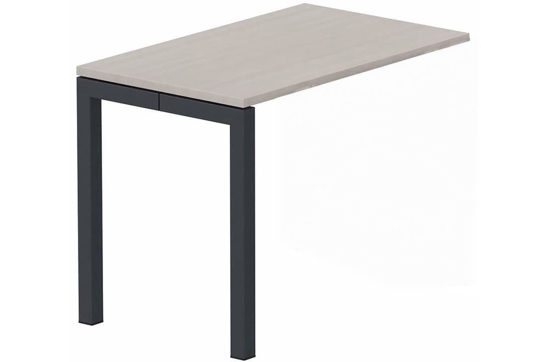 Module composable pied arche L.120xP.60cm, suivant, plateau acacia, structure anthracite